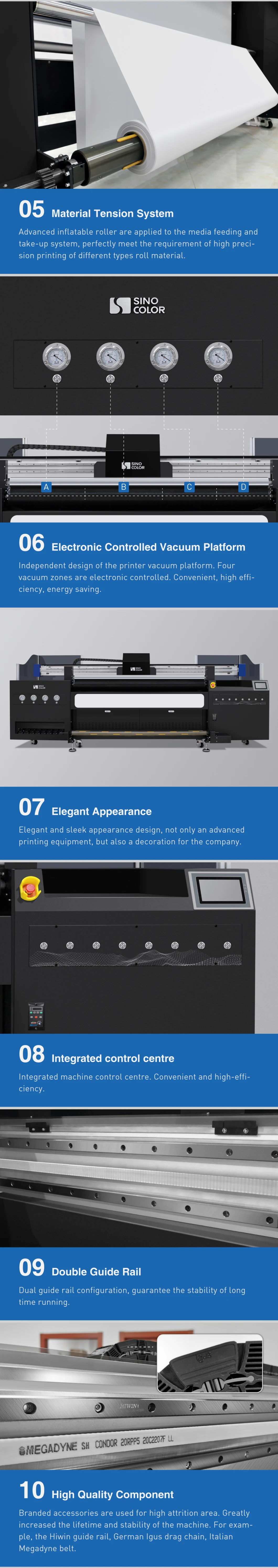 Huv-2000s Series UV Hybrid UV Printer Sinocolor