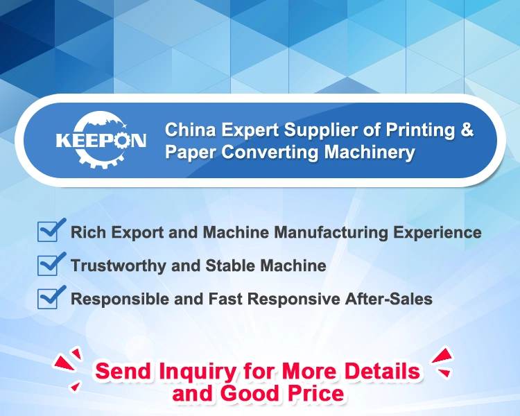 Keepon Automatic Jumbo Label Stock Paper Roll Sheeter Rotary Paper Sheeting Machine Roll to Sheet Cross Cutting Machine Price