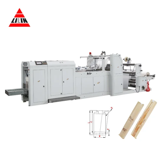 Macchina da stampa flessografica automatica ad alta velocità Lsd-700+Lst-41100r per la produzione di sacchetti di carta Kraft con CE